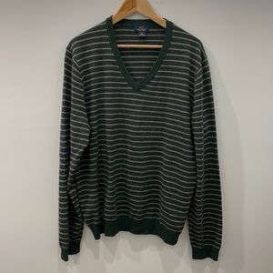 “346” Brooks Brothers 100% Extra Fine Merino Wool Sweater, Men’s XL